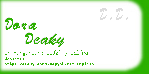 dora deaky business card